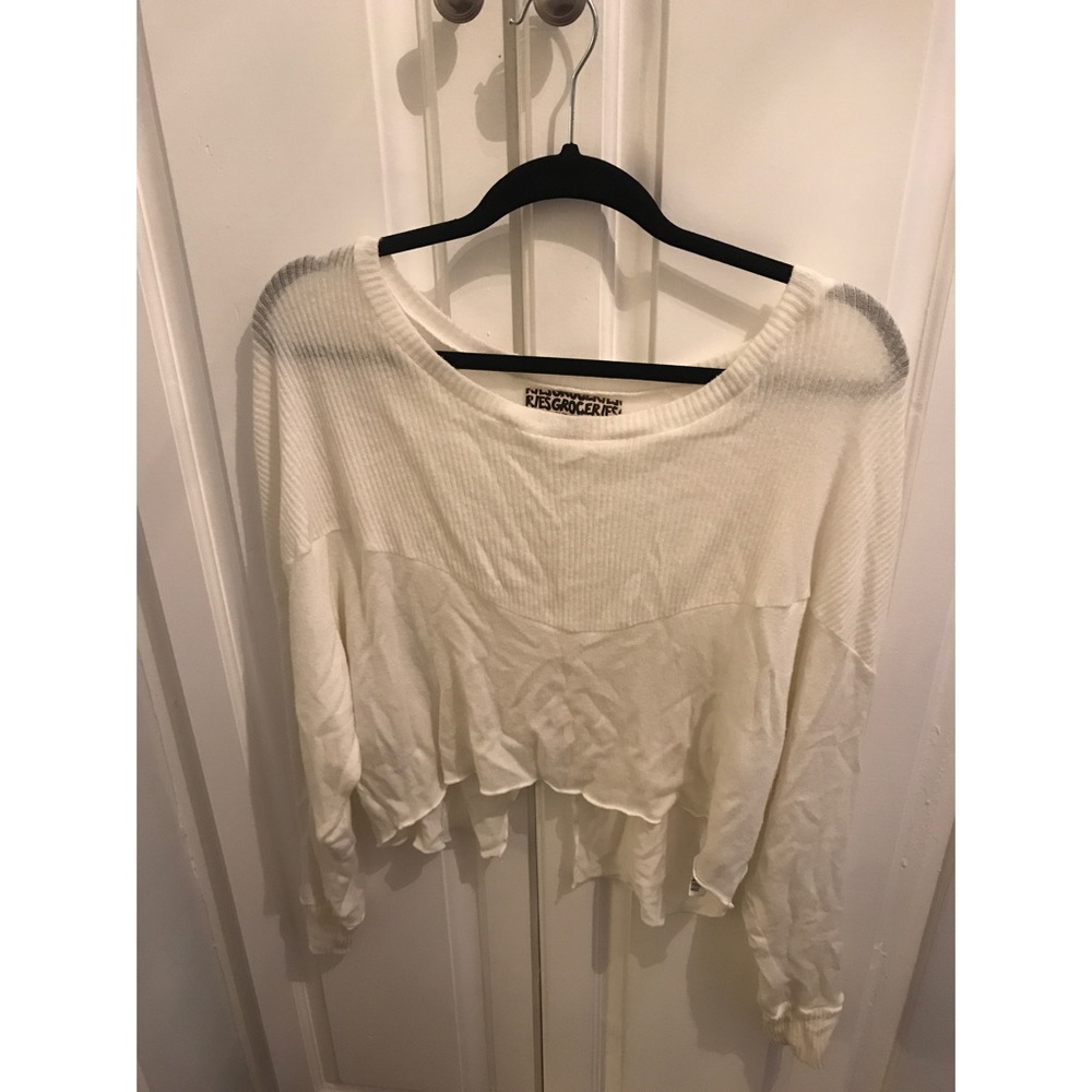Groceries white sweater